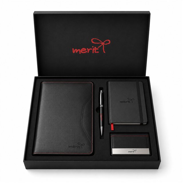 Premium Leather Portfolio Gift Set